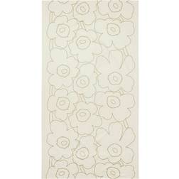 Marimekko Piirto Unikko Linen/Gold Tablecloth Beige, Gold (250x135cm)