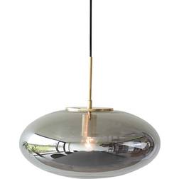 Hübsch Ellipse Smoked Pendant Lamp 40cm