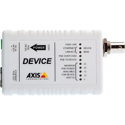 Axis T8642 Ethernet Over Coax Device Unit PoE+ 100Mb LAN Plus De Coax 10Base-T RJ-45 / BNC