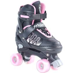 SpinOut Roller Skates Side By Side Pink/Black
