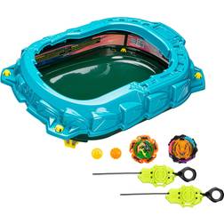 Hasbro Beyblade Burst QuadStrike, Set de Combat Light Ignite avec arène Beystadium
