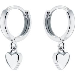 Ted Baker Harrie Tiny Heart Huggie Earrings - Silver