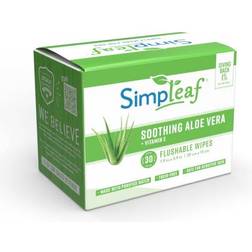 Simpleaf Brands Unscented Flushable Wipes 120-pack