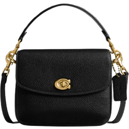 Coach Cassie Crossbody Bag 19 - Polished Pebble Leather/Brass/Black