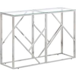 vidaXL 349993 Silver/Transparent Ablagetisch 30x110cm