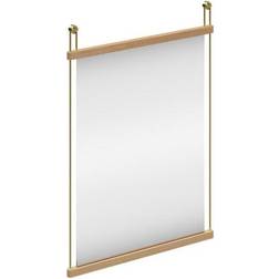 Woud Suspended White Pigmented Oak Wall Mirror 50x70cm