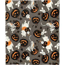 Northwest Winnie The Pooh Silk Touch Throw Blankets White, Black, Grey (152.4x127cm)