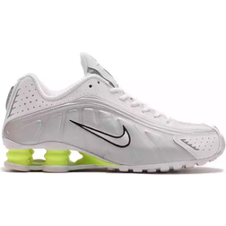 NIKE Shox R4 W - White/Metallic Silver/Volt