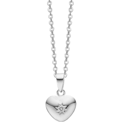 Aagaard Heart Pendant - Silver/Diamond