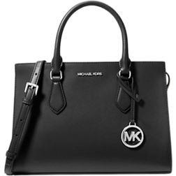 Michael Kors Sheila Medium Faux Saffiano Leather Satchel - Black