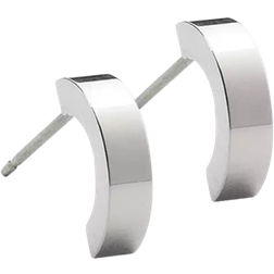 Blomdahl Pendant Plain Curved Earring 10mm - Silver