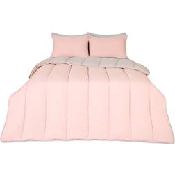 OHS B0CZ9S7RCF Double Duvet Cover Grey, Pink (200x200cm)