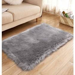 HARESLE Faux Fur Fluffy Grey 40x60cm