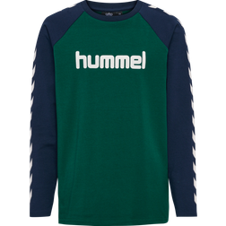 Hummel Boys T-shirt L/S - Rain Forest (213853-6614)