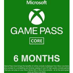 Microsoft Xbox Game Pass Core 6 Month