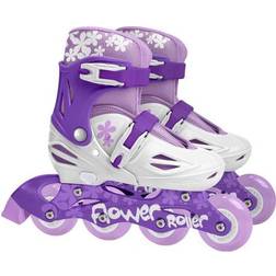 Stamp Inline Skates Adjustable Purple/White