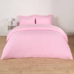 Brentfords Microfibre Double Bedding Duvet Cover Pink (200x200cm)