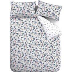 Bianca Brushed Cotton Ophelia Floral Påslakan Blå (220x260cm)