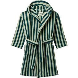 Bongusta Kid's Naram Bathrobe - Sea Foam/Deep Teal