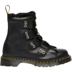 Dr. Martens 1460 Faux Fur Lined Leather Lace-Up Boots - Black