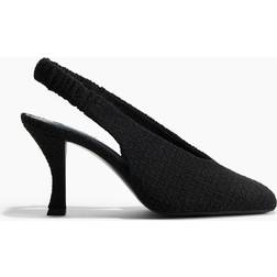 H&M Sort Pumps I Bouclé Med Slingback - 35