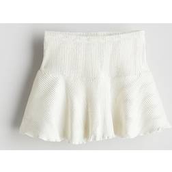 H&M Girls Shimmering Jersey Skirt - White