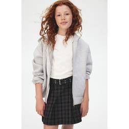 H&M Veckad Kjol - Svart/Rutig