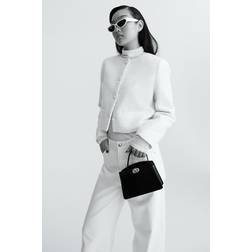 H&M Bouclévävd Jacka - Vit