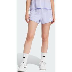 adidas Pacer Essentials Knit High-Rise Shorts - Lila