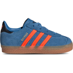 adidas Gazelle Comfort Closure Laces Shoes - Focus Blue/Solar Orange/Core Black