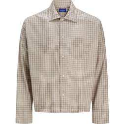 Jack & Jones Wide Fit Skjorte Neutral
