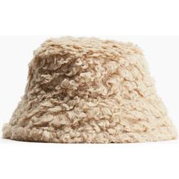 H&M Fluffy Bucket Hat - Beige