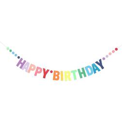 Shein Rainbow Color Happy Birthday Banner
