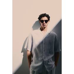 H&M Resortskjorta I Linne Relaxed Fit - Vit