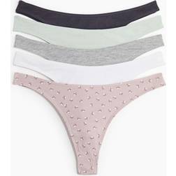 H&M Thong I Bomull - Dimrosa/Blommig