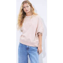 H&M Oversized Printed Sweatshirt - Pink
