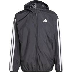 adidas Essentials 3-Stripes Windbreaker - Black/White