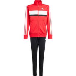 adidas Tiberio 3-Streifen Tricot Trainingsanzug - Hellrot/Schwarz/Weiß
