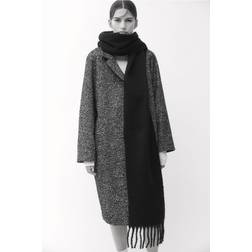 H&M Zweireihiger Mantel - Schwarz
