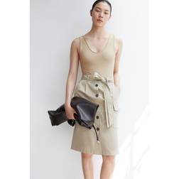 H&M Ribbad Stringbody - Beige