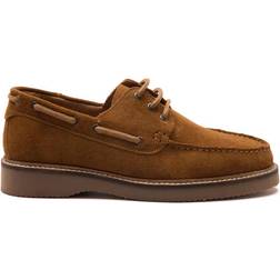Thomas Crick Triggs' Suede Casual Lace-up Boat Shoes - Tan
