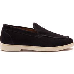 Thomas Crick Fenway Men's Suede Leather Loafer Shoes - Navy