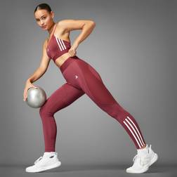 adidas Legging Long Côtelé Hyperglam - Shadow Red