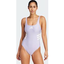 adidas 3-Stripes U-Back Swimsuit - Black/White