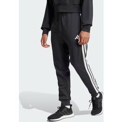 adidas Essential 3-Stripes French Terry Joggers - Black/White