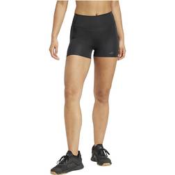 adidas Optime 4-Inch Raw-Cut-Hem Tights - Svart
