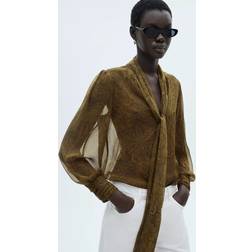Mango Blouse - Green/Multi