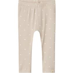 Lil'Atelier Slim Leggings - Gray Morn/Heart