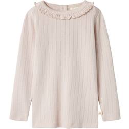 Name It Slim Blouse - Gray Morn Rachel Nis