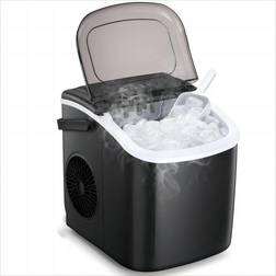 COWSAR Bullet Ice Portable Counter Top Ice Maker in Black